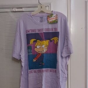 Nickelodeon Women's Purple Graphic T-Shirt